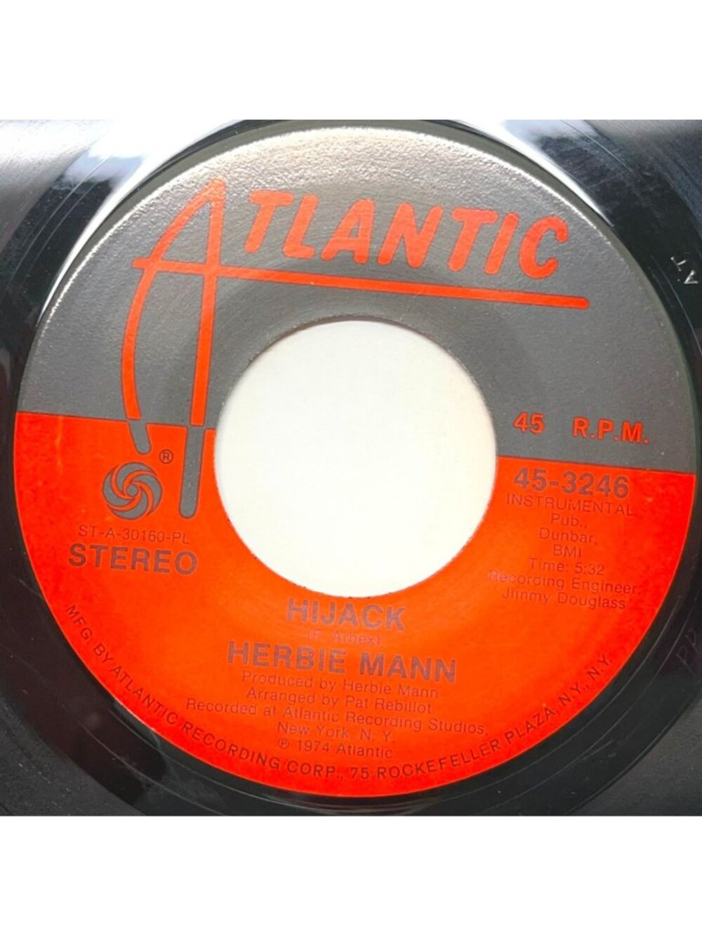 Herbie Mann Hijack / The Orient Express 45 Vinyl 70s Funk Disco Pop Atlantic